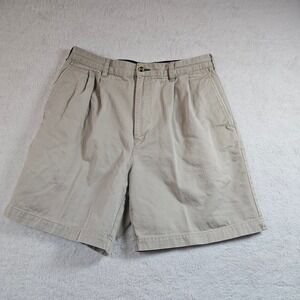 Tommy Hilfiger Golf Khaki Pleated Shorts Mens Size 34 Cotton Casual Beach